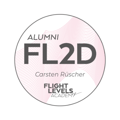 Badge Flight Levels FL2D Alumni